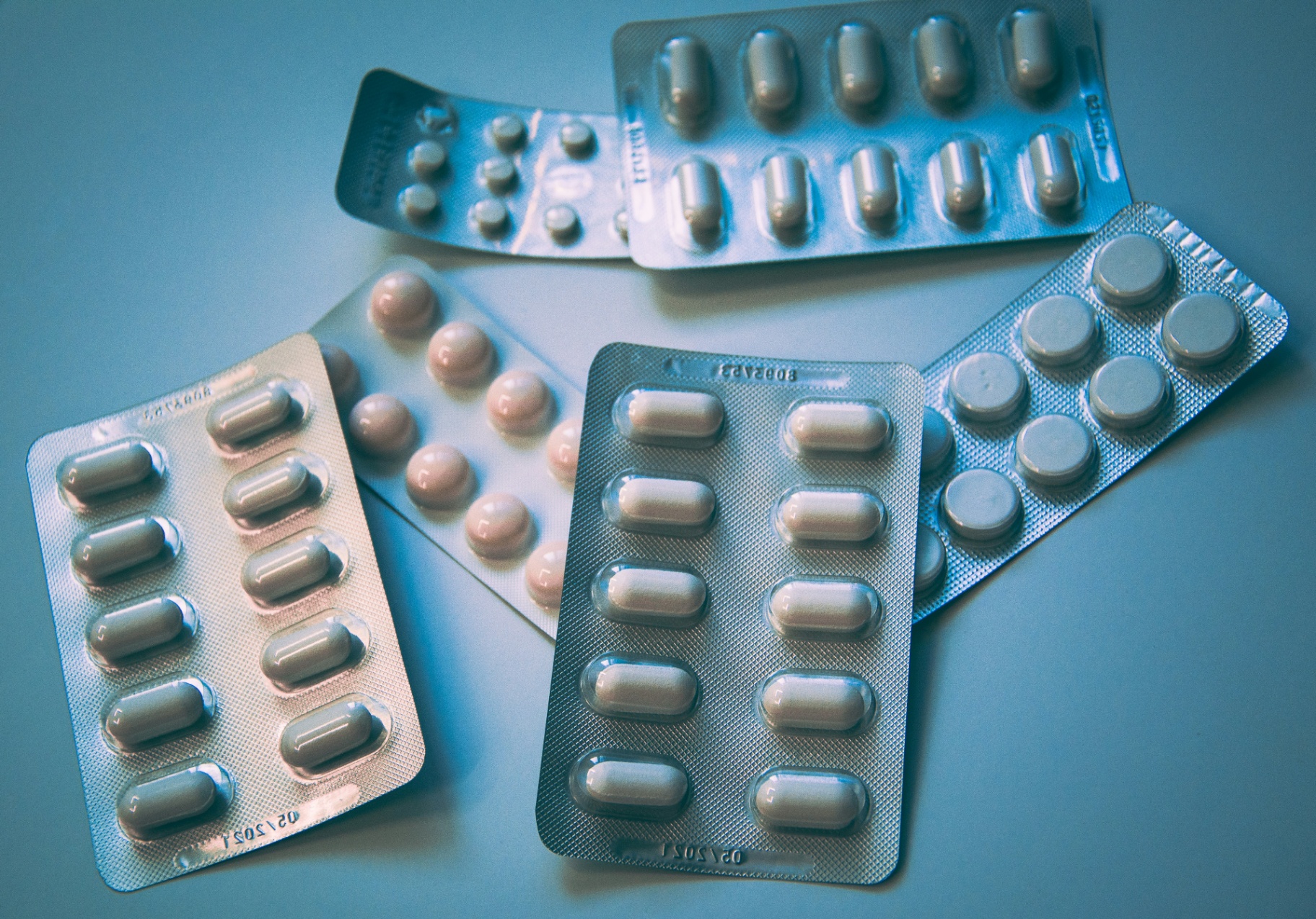 Medicamentos e blisters farmacêuticos
